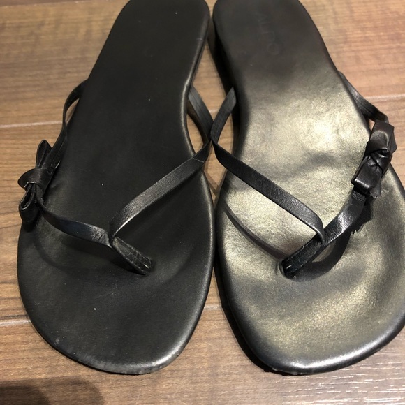 Aldo vegan leather black sandal size 8 - Picture 3 of 7